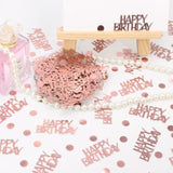 270pcs Rose Gold Birthday Confetti — Glitter Table Decorations