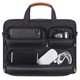 15-15.6 Inch Laptop Sleeve Waterproof Laptop Case Business Briefcase Portable Computer Bag With Shoulderstrap For Lenovo Thinkpad/Asus/Hp Probook/Acer/Dell Precision,Black