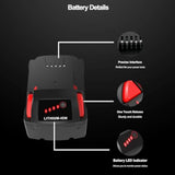 2 Pack 5.0Ah Replacement For Milwaukee M18 Lithium Ion Battery 48-11-1850 And Charger Combo, Compatible With Milwaukee M18 Cordless Power Tools 18V Lithium Battery, And Milwaukee 18V Battery Charger