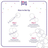 Party Crafter Space Balloon Garland β Cosmic-Themed Balloon Decoration Set