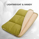 Puffy Laptop Sleeve 13 Inch Computer Case For Macbook Air 13 Pro 14 /Ipad Air Pro 13/Ideapad Flex 5 Gen 8 14"/Yoga Slim 7I Carbon/Thinkpad X1 Carbon/14 Thinkpad T14,Green