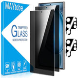 [2+2 Pack For Samsung Galaxy S25 Ultra Privacy Screen Protector, Privacy Tempered Film With Camera Lens Protector For Galaxy S25 Ultra, No Bubbles, Anti Scratch, Easy To Install