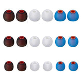 Earbud Tips Soft Silicone Earbuds Replacement Tips Fit For In-Ear Headphones(Inner Hole From 3.8Mm - 4.2Mm Earphones) 9 Pairs S/M/L