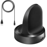Compatible For Samsung Gear S2 Charger, Charging Cradle Dock For Gear S2, Gear S2 Classic Smart Watch (Black)