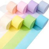 8 Pastel Streamers, 656Ft Pack Of Pastel Birthday Decorations, Rainbow Party Decorations, Backdrop Party Supplies For Wedding Decor (1.8 Inch X 82 Ft/Roll)