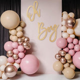 Oh Boy Sign (Wooden/Gold) For Baby Shower Decorations?Party Banner, Gender Reveal, Baby Announcements, 1St Birthday Party, And Backdrop Wall Photo Prop
