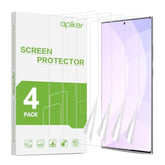4 Pack Screen Protector Compatible With Samsung Galaxy Note 10 Plus, Soft Tpu Film Support Fingerprint Sensor