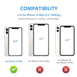 Onetop Compatible With Iphone 12 Mini Wallet Case With Card Holder, Pu Leather Kickstand Card Slots Case, Double Magnetic Clasp And Durable Shockproof Cover 5.4 Inch(Black)