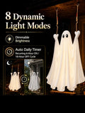 Halloween Swinging Ghost Outdoor Decor, Hanging Ghost with Light