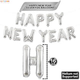 Xtra Large Silver 2026 Balloons 40 Inch New Year Party Decoration
