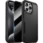 iPhone 15 Pro Max Heavy Duty Case with Privacy Screen Black