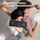Anker 3 Portable Bluetooth Speaker - Wireless, Ipx7 Waterproof, 24H Playtime, Pure Titanium Diaphragm Drivers, Partycast, Bassup, Custom Eq App - For Home, Shower, Outdoor, And Beach