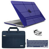 IBENZER Compatible with 2025 2024 M2 MacBook Pro 13 Inch Case 2025-2016 M1 A2338 A2289 A2251 A2159 A1989 A1706 A1708, Hard Shell Case & Sleeve & Keyboard Cover & Type C, Crystal Blue,T13CYNV+3