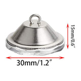 25 Pcs 30Mm Rhinestone Crystal Buttons Clear Tufting Buttons Upholster