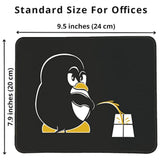 Funny Linux Mouse Pad For Geeks, Programmers And Linux Users - Non-Slip Rubber Base For Smooth And Precise Mouse Control