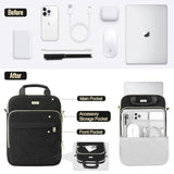 MoKo 13-14 in Puffer Laptop Sleeve Bag for 13-inch New Mac Air/Pro, 14-inch MacBook Pro M4/M3/M2/M1, 13.8“ Surface, Puffy Laptop Carrying Case with Handle & Shoulder Strap, Black