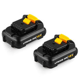 12V 4.0Ah Replacement Battery For Dewalt 12V Battery Dcb121 Dcb123 Dcb122 Dcb124 Dcb125 Dcb127 Compatible With All Dewalt 12 Volt Max Lithium Battery(2 Pcak)