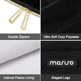 MOSISO 15-16 inch Laptop Case, 15.6 inch Laptop Sleeve Compatible with MacBook Pro 16, HP, Acer, Dell, Lenovo, ASUS Notebook Computer, Ultra Soft Cozy Lightweight Horizontal Bag with Small Case, Black