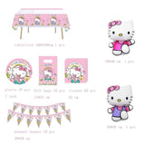 Kitty Girls Birthday Party Balloons, Dinner Plates, Paper Towels,Banners, Tablecloths,Gift Bags,Baby Shower Birthday Party Decorations - Serves 10 Guests