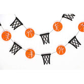 Basketball And Hoop Garland Decorations – Sports-Themed Banner For Game Day Parties, Team Celebrations, Tournaments, Sports Bars, Athlete Events, Or Basketball-Themed Room And Event Décor