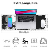 Edgy Raccoon Gaming Mouse Pad, Office Desk Mat, Anti-Slip Rubber Base Cool Aesthetic Mouse Pads For Computer Laptop Keyboard School Home Desktop Gamer Home Accessories Decor 31.5" X 11.8"