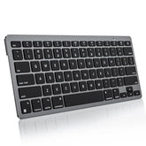 Wireless Keyboard For Mac, Ultra-Slim Bluetooth Keyboard With Stable Connection, Compatible With Imac, Imac Pro, Macbook Pro/Air, Mac Mini Laptop, Black Grey