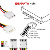 4Pin Power Cable Ide 4Pin Disk Power Male To Three 4Pin Female Splitter Y 1 To