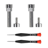 Quietcomfort 35 Hinge Screws Fit Great Qc35 Hex Screw, Metal Hinge Swivel Screw Hinge Pin Parts Replacement For Bose Quietcomfort 35 Ii/Qc35 Ii/Qc35 I/Qc45/Qc45 Se/Qc25/Qc Wireless Headphones (Silver)