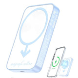 Portable Wireless Charger /5000Mah Power Bank/Ultra-Thin Charger For Iphone/Fast Charging Portable Phone Charger For Travel, Outdoor & Daily Use?Blue