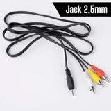 Connector And Terminal 2.5Mm Mini Stereo Aux Jack Male To 3 Rca Audio Av Video