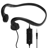 Wired Bone Conduction Earphones With Mic, Hands Free, All-Day Comfort, Open-Ear Design, Up To 6 Hours Talk Time (Need Charge), 4 Pole ? 3.5Mm 2.1M (?6.9 Ft) Length, Extension Cable (Black)