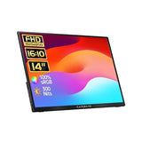 Portable Monitor - 14.0" Usb C Hdmi Travel Monitor For Laptop, Fhd 100% Srgb, Built-In Kickstand & Speakers, Second Screen And External Monitor For Macbook Xbox Ps4/5 Switch