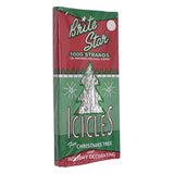 1000Ct Silver Tinsel Icicle Strand Christmas Decorations 18"