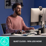 Logitech MX Master 3S Wireless Mouse Standard Edition with Logi Bolt USB Receiver, Ultra-fast Scrolling, Ergo, 8K DPI, Track on Glass, Quiet Clicks, USB-C, Bluetooth, Windows, Linux, Chrome - Graphite