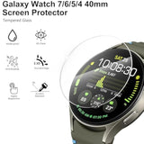 4-Pack Samsung Galaxy Watch 40mm Screen Protector Waterproof Tempered Glass