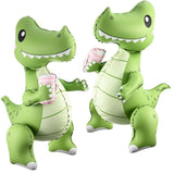 2 Pack Self Standing 4D Alligator Crocodile Balloons Foil Inflatable Balloons For Birthday Jungle Safari Theme Party Baby Shower Decorations