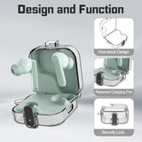 For Cmf Buds 2 Plus/Cmf Buds 2 / Cmf Buds Pro 2 Case With Safety Lock, Flexible Tpu Clear Protective Case With Cleaner Kit & Carabiner Accessories Set(Clear)