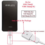 Ubrokeifixit Ubrokeifixit For G8X Thinq Dual Screen Cover Case Charging Magnetic Adapter Gender Charger Connector Replacement For G8X Thinq,V50S Thinq 5G Lm-V510N (G8Xwhite)