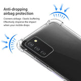 Samsung A03s Clear Case, Galaxy A03s Clear Phone Case and Screen Protector, Shockproof Crystal Clear Slim Soft Silicone TPU Protective Phone Cover for Samsung Galaxy A03s