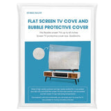 Foam Flat Screen TV Cover and Bubble TV Protective Cover Fits Up to 65''W x 36''H, Flat Screen TV Protection During House Moving,Home Renovation, or