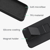 kwmobile Case Compatible with Apple iPhone 13 - Case with Hand Strap and Stand Soft TPU Silicone Coating - Mint