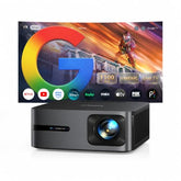 Google Tv Projector 4K Supported, Wifi And Bluetooth, Outdoor Movie Projector, Auto Focus, Home Theater Projector