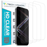 Tech Armor iPhone 17 Pro Max Screen Protector 6.9 inch - HD Clear Film, Ultimate Display Protection, Crystal Clear Clarity, Easy Installation, Premium Quality, 4 Pack