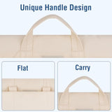 MOSISO 13-14 inch Laptop Case, 13.3 inch Puffy Laptop Sleeve Compatible with MacBook Air 13 13.6/Pro 13/Pro 14, HP Dell Lenovo, Vertical Rectangle Quilted Flap Computer Bag with Handle&Pockets, Sand