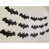 Halloween Decorations - Glow Eyes Bats Banner For Halloween Bats Decor (Pre-Strung)