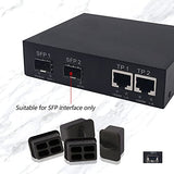 20Pcs Sfp Port Anti Dust Cover Cap Sfp Dustproof Plug Soft Silicone Protector For Ethernet Switch, Router And Network Interface Card,Etc.