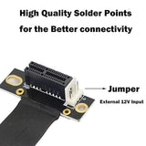 Pcie Extension Cable,Pci-Express 3.0 1X Male To Female Riser Cable Pci-E 1X Ex