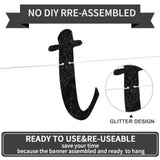 Black "Welcome To The Team" Banner (No DIY) Office Party Decor for New Employee