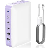 Usb C Charger Block Multiple Ports 164W 6 Multi Port Usb Charging Station Hub Pps Pd 65W Fast Type C Laptop Charger Adapter For Macbook Pro/Air, Dell, All Ipad Iphone Series, Galaxy, Steam Deck(White)