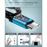 Iphone 17 16E Usb To Usb-C Charger Cable For Iphone Air 16 15 Pro/15 Pro Max/Plus, Fast Charging Android Samsung Galaxy A17 A16 S25 S24 Ultra Usbc Type-C Cables Pixel 9A 10 Pro 6, Auto Car Multi-Cord